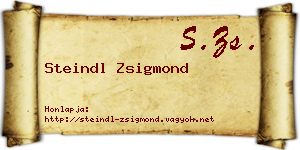 Steindl Zsigmond névjegykártya