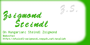 zsigmond steindl business card